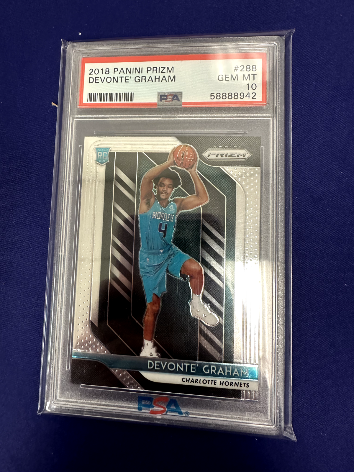 Devonte' Graham Base Prizm PSA 10 RC 2018-19 Prizm