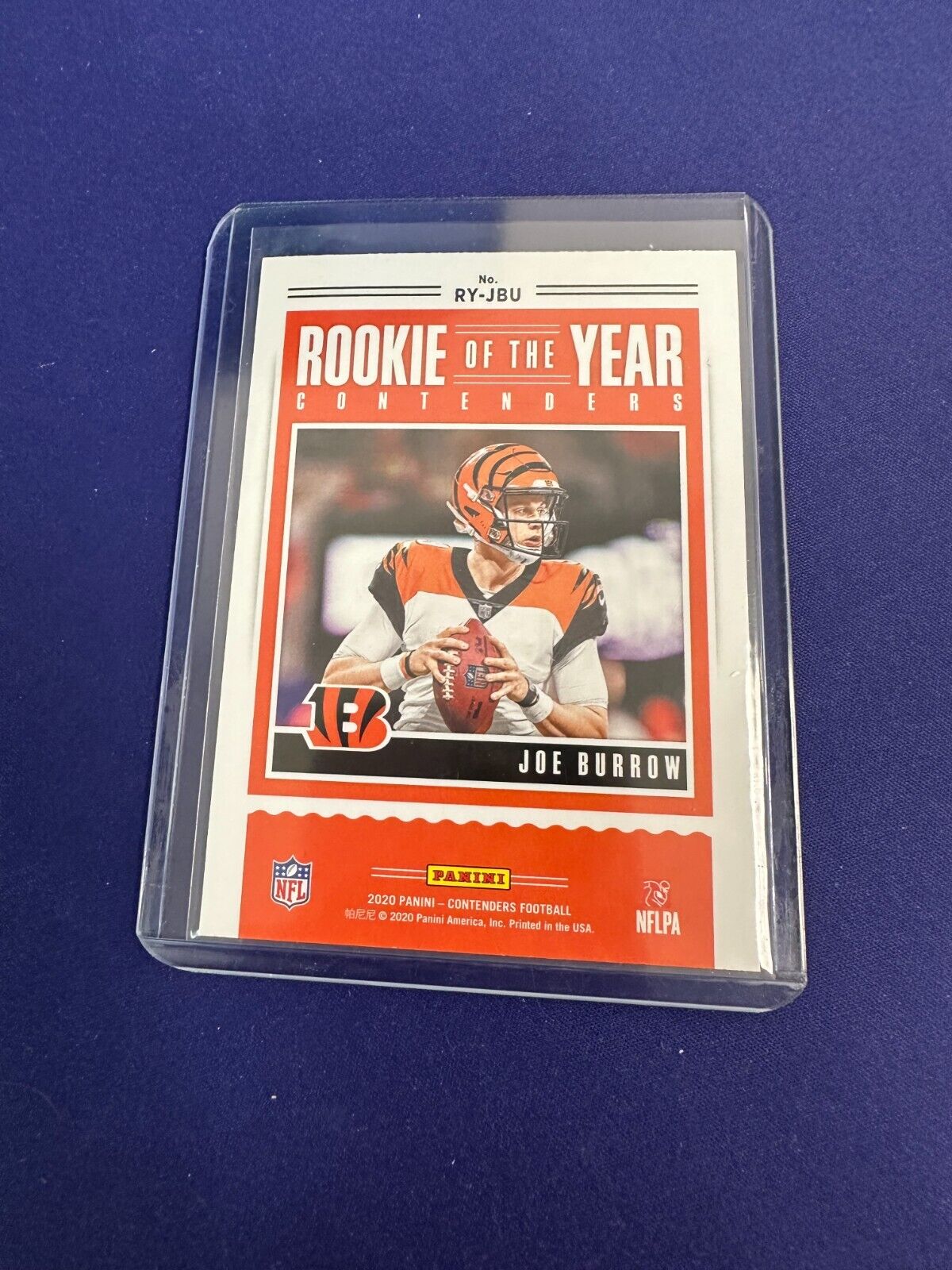 Joe Burrow Rookie of the Year 2020 Contenders (B)