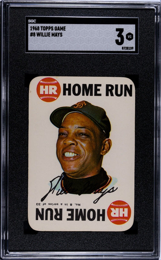 Willie Mays SGC 3 1968 Topps Game (B)