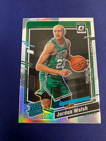 Jordan Walsh Rated Rookie HOLO RC 2023-24 Donruss Optic