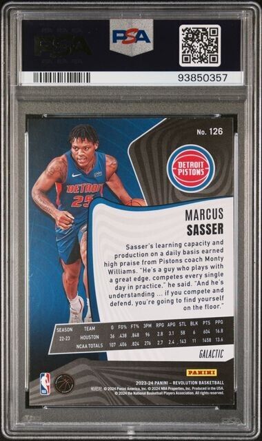 Marcus Sasser GALACTIC PSA 9 RC 2023-24 Revolution