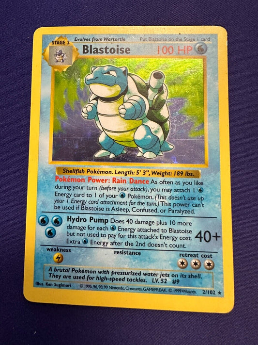 Blastoise Shadowless *HP* Holo 1999 Pokemon Base Set