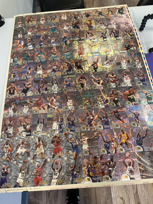 Fleer Metal 1995-96 Full Sheet Includes Jordan Nuts & Bolts + Garnett RC