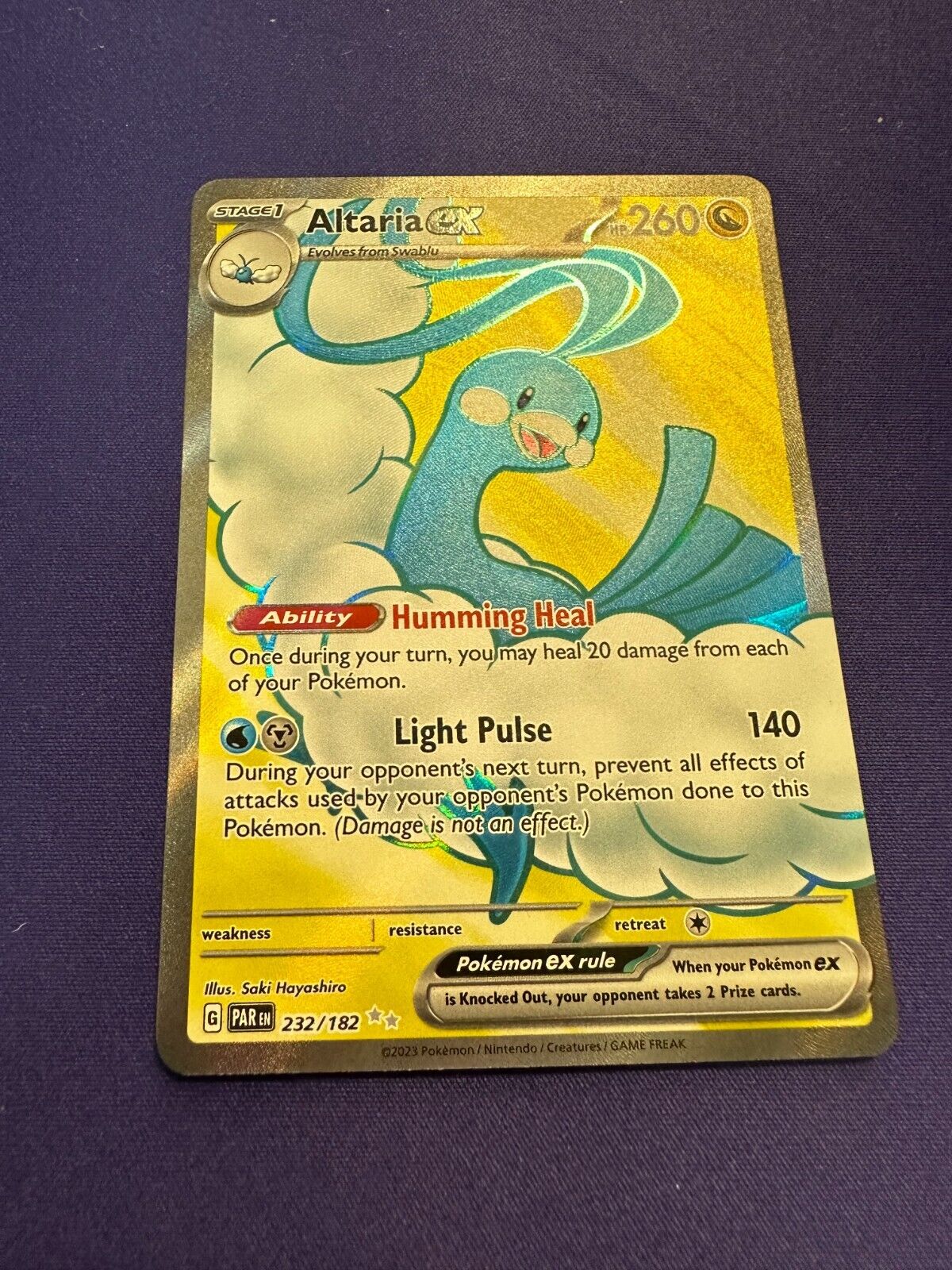 Altaria ex 232/182 2023 Pokemon Paradox Rift