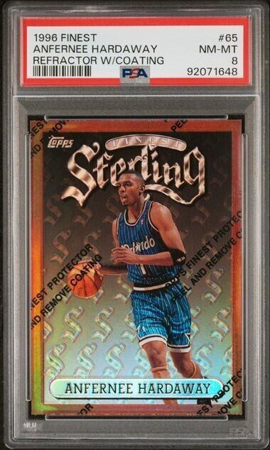 Anfernee Hardaway Refractor w/ Coating PSA 8