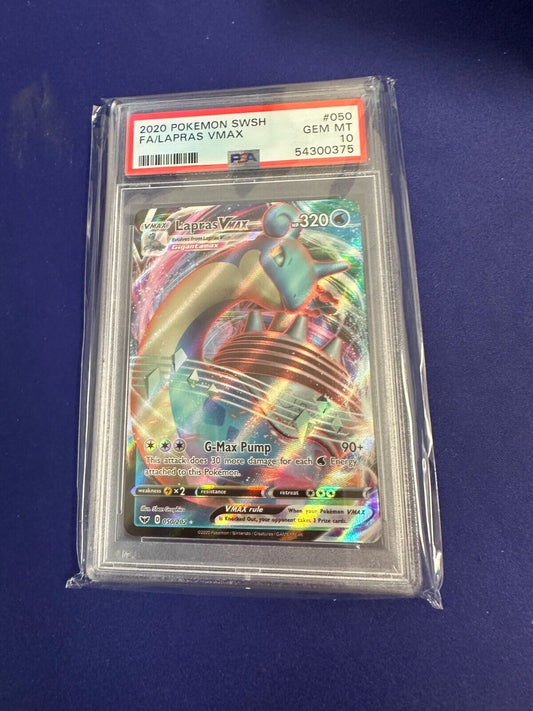 Lapras Vmax Full Art 2020 Pokemon SWSH PSA 10