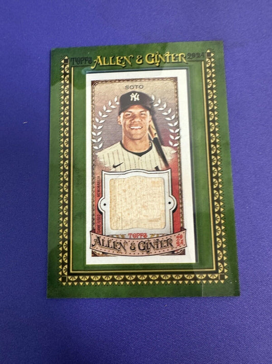 Juan Soto Bat Relic 2024 Allen and Ginter