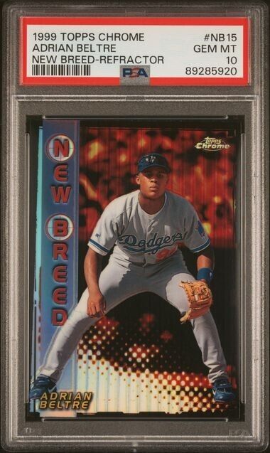 Adrian Beltre New Breed Refractor PSA 10 1999 Topps Chrome