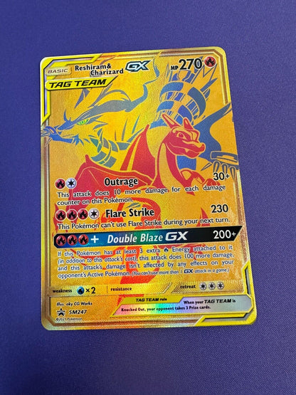 Reshiram & Charizard Tag Team GX SM 237 Black Star Promo