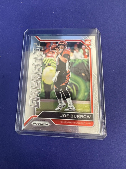 Joe Burrow Emergent RC 2020 Panini Prizm (B)