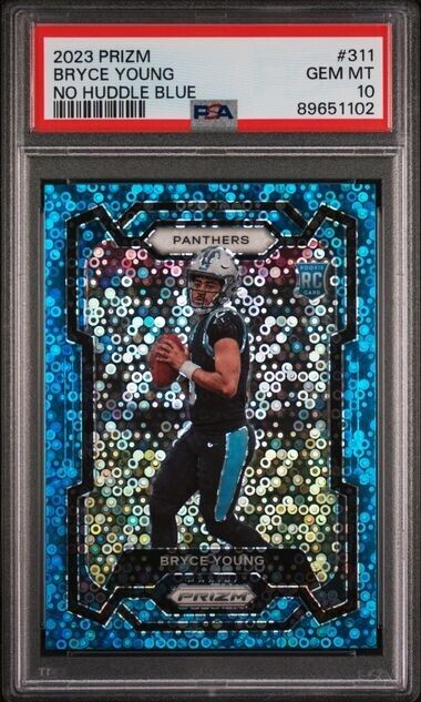 Bryce Young Blue Disco (No Huddle) /95 PSA 10 RC 2023 Prizm