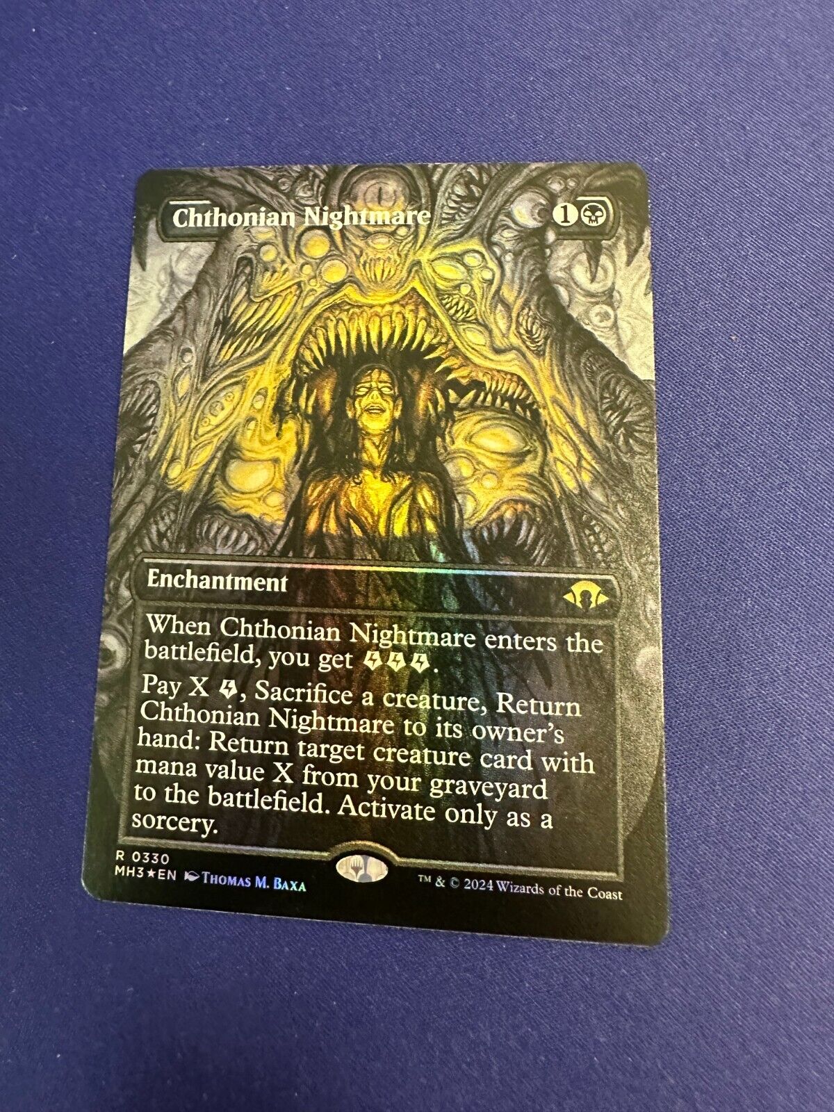 Chthonian Nightmare Borderless Foil *NM* Modern Horizons 3