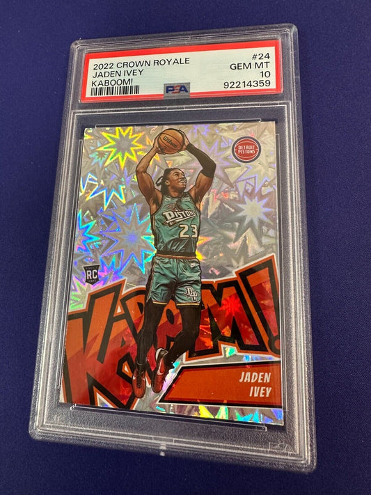 Jaden Ivey Kaboom! RC PSA 10 2022-23 Crown Royale