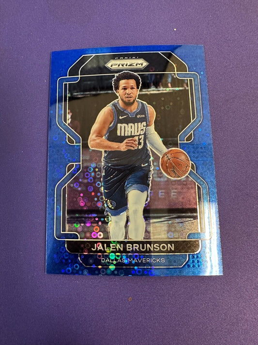 Jalen Brunson Blue Disco /150 2021-22 Prizm