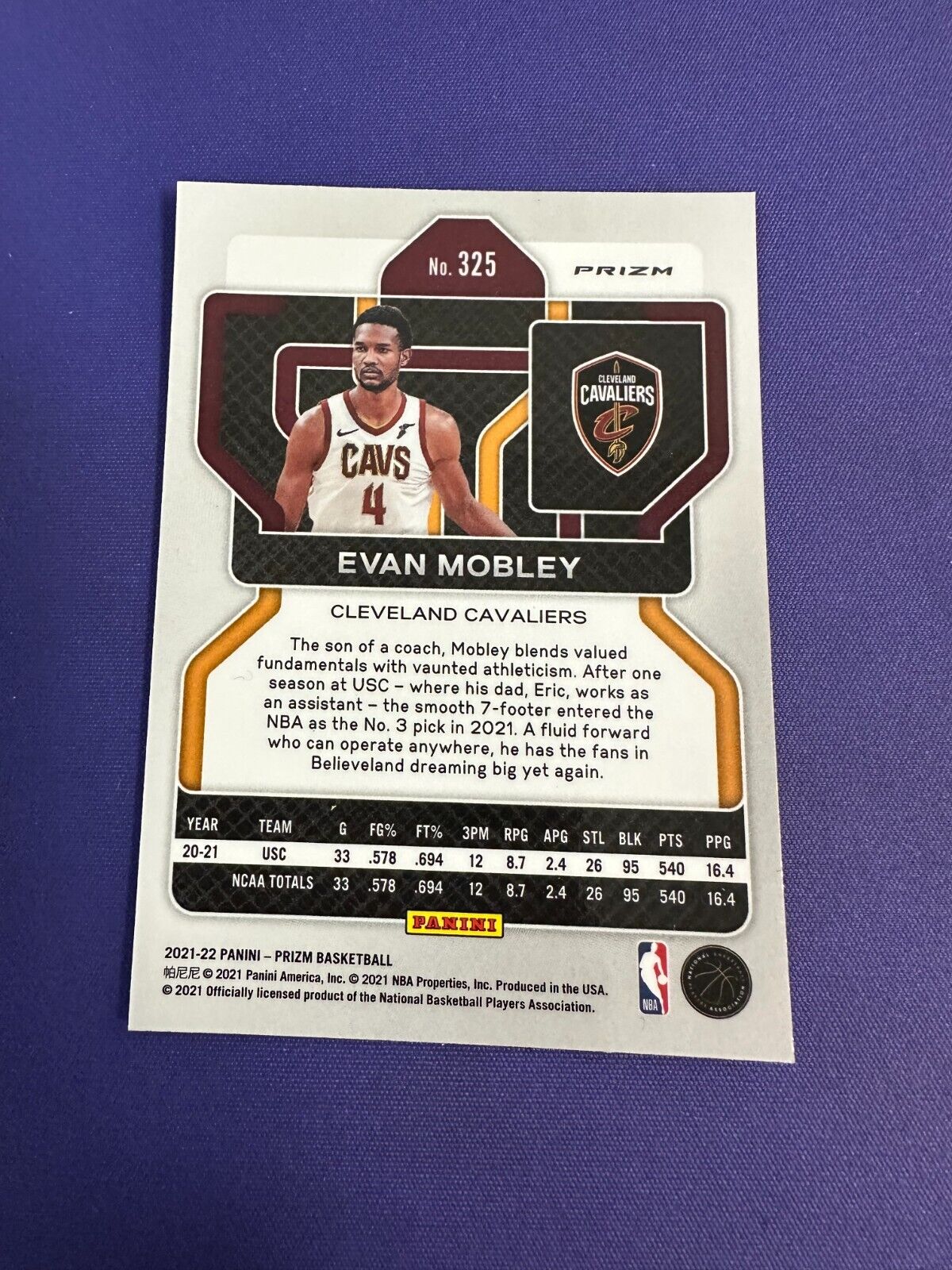 Evan Mobley Disco RC 2021-22 Prizm