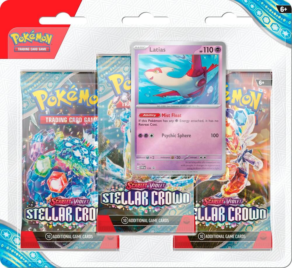 Stellar Crown 3 Pack Blister [Various Pokemon]