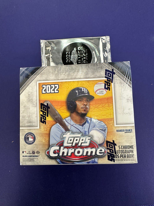 2022 Topps Chrome Baseball Jumbo with Silver Pack