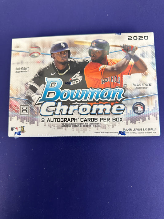 2020 Bowman Chrome Baseball Jumbo Box