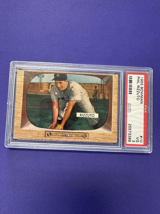 Phil Rizzuto PSA 3 1955 Bowman