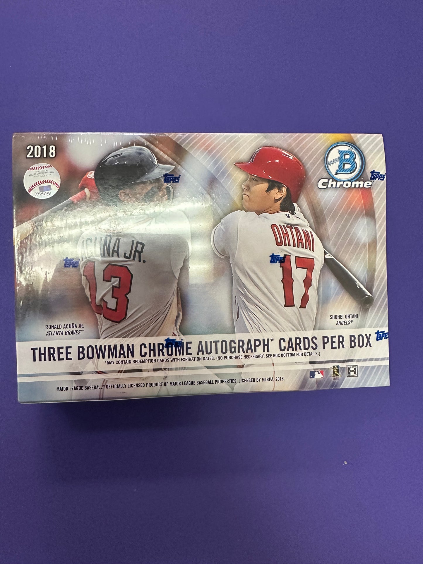 2018 Bowman Chrome Jumbo Choice HTA Baseball Box (Ohtani? Acuna?)