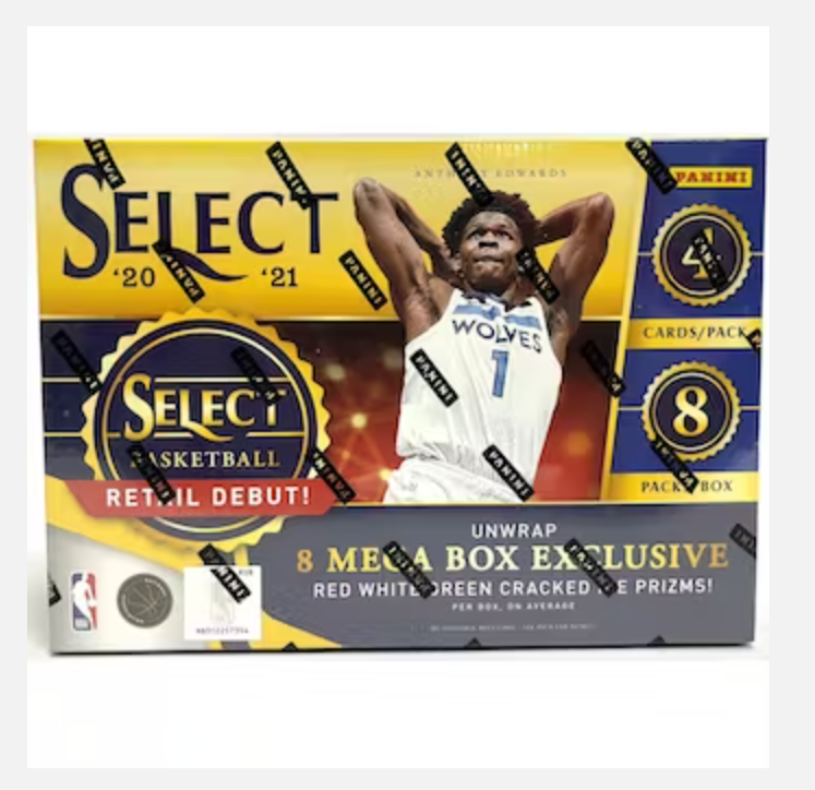 2020-21 Select Basketball Mega Box (Red White Green Ice)