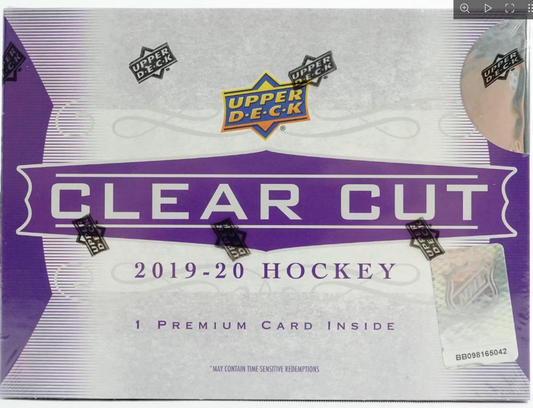 2019-20 Upper Deck Clear Cut Hockey Hobby Box