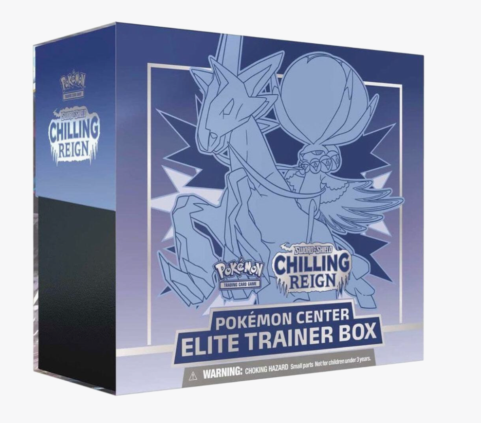 Chilling Reign Pokemon Center Exclusive Elite  Trainer Box (Ice Rider Calyrex)