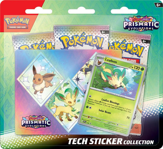 Prismatic Evolutions Tech Sticker Collection Leafeon