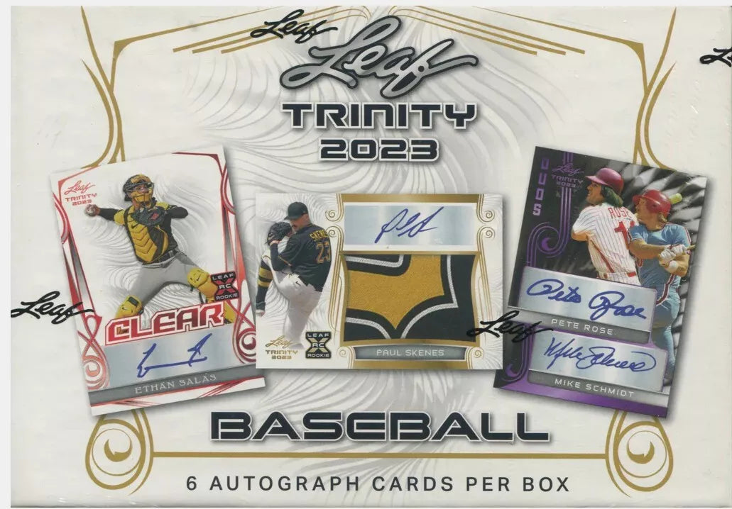 2023 Leaf Trinity Baseball Hobby Box (6 AUTOS)