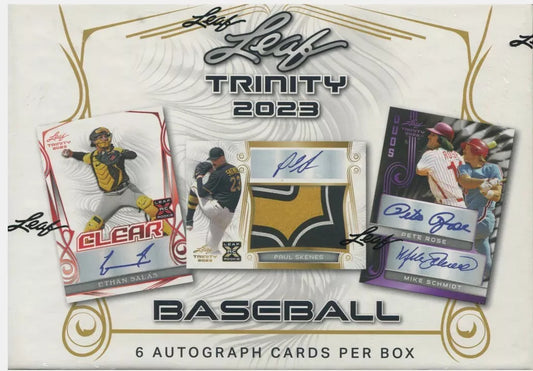 2023 Leaf Trinity Baseball Hobby Box (6 AUTOS)