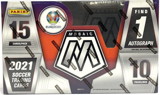 2020-21 Mosaic Euro UEFA Soccer Hobby Box