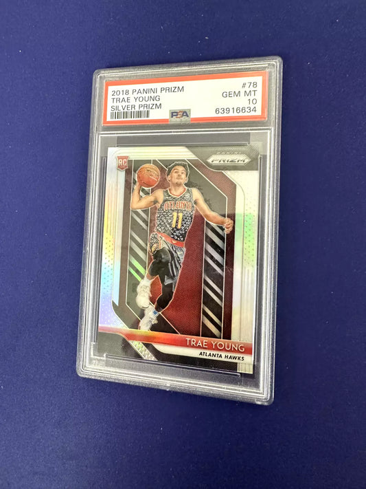 Trae Young Silver Prizm RC PSA 10 2018-19 Panini Prizm