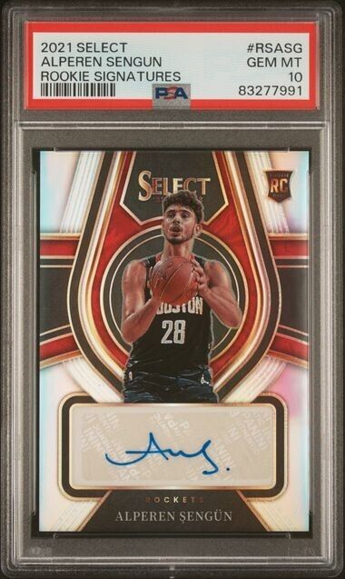 Alperen Sengun Rookie Signatures /249 PSA 10 RC 2021-22 Panini Select