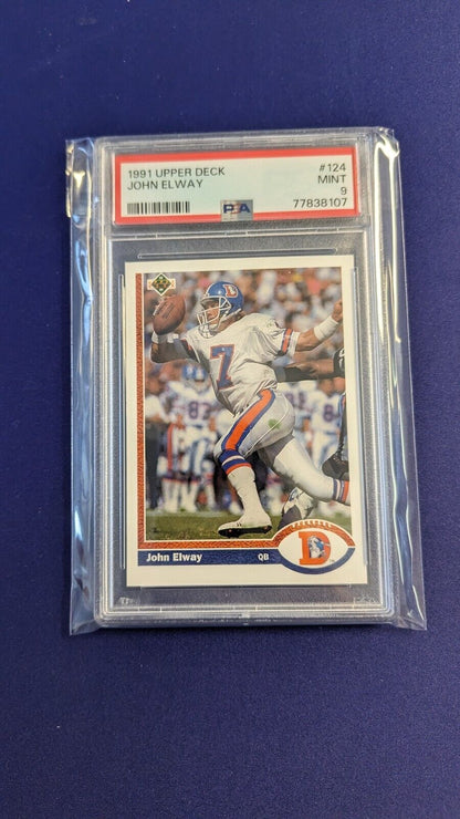 JOHN ELWAY PSA 9 1991 UPPER DECK