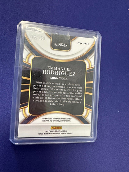 Emmanuel Rodriguez Game-Used PATCH /199 RC 2023 Select