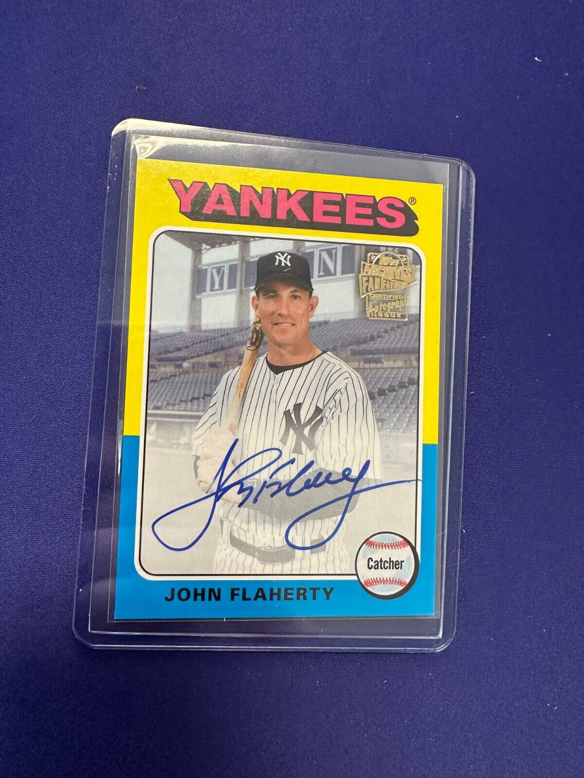 John Flaherty Topps 2021 Archives AUTO