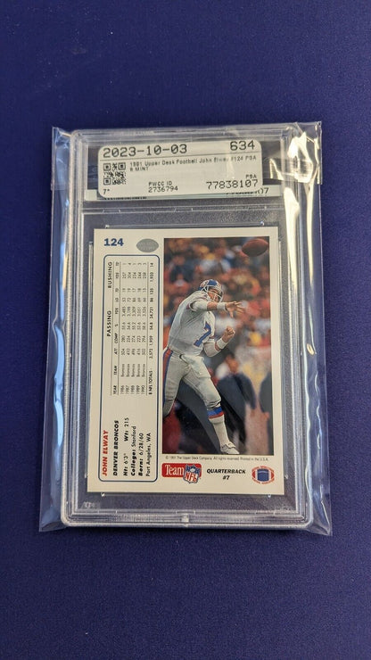 JOHN ELWAY PSA 9 1991 UPPER DECK