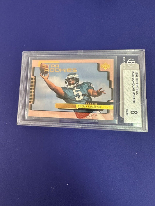 Donovan McNabb Star Rookies RC 1999 Upper Deck BGS 8