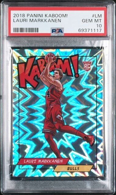 Lauri Markkanen Kaboom Rookie RC PSA 10 2018-19 Panini Kaboom!