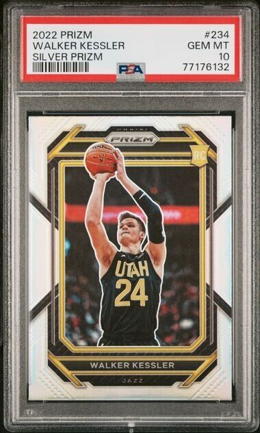 Walker Kessler Silver Prizm PSA 10 RC 2022-23 Prizm Utah Jazz Rookie