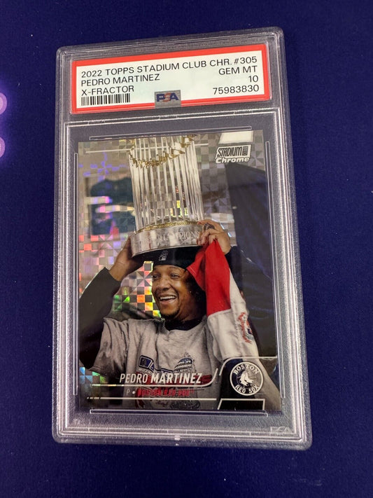 Pedro Martinez X-Fractor PSA 10 2022 Topps Stadium Club